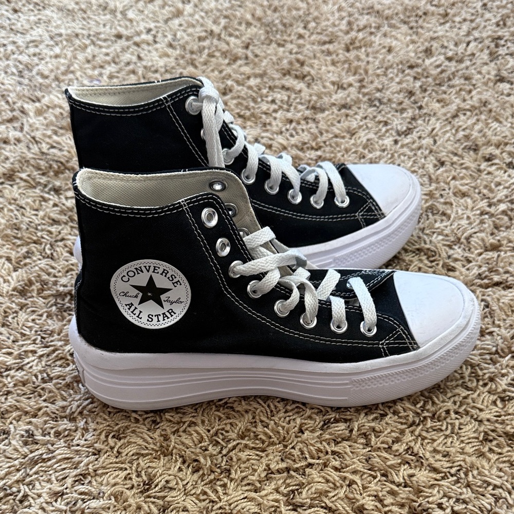 Converse Black and White High-Tops